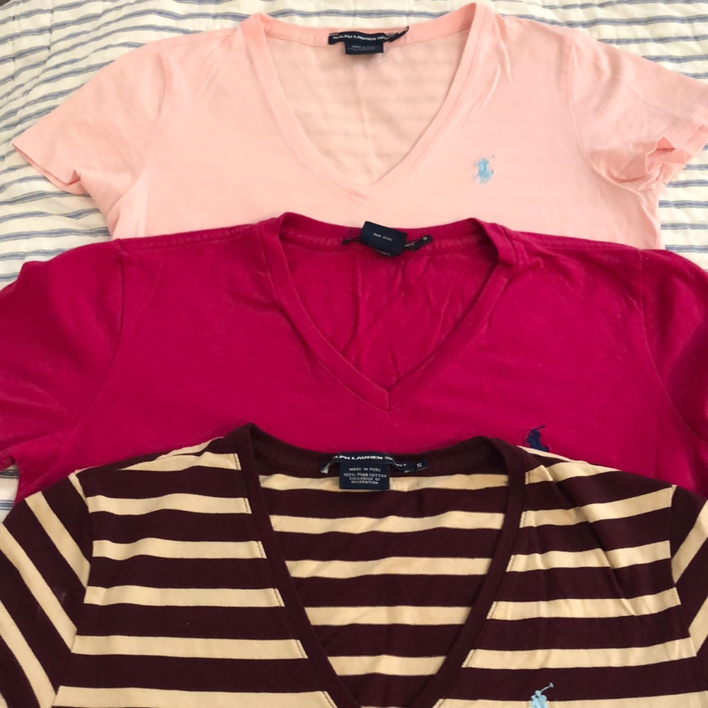 Ralph Lauren Sport cotton modal short sleeve vneck